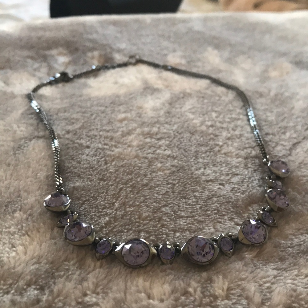 Purple gem necklace